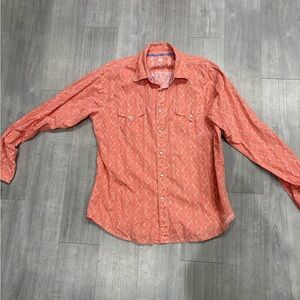 Wrangler 20X Xtreme Pearl Snap Button Up Mens Western Long Sleeve Shirt XL